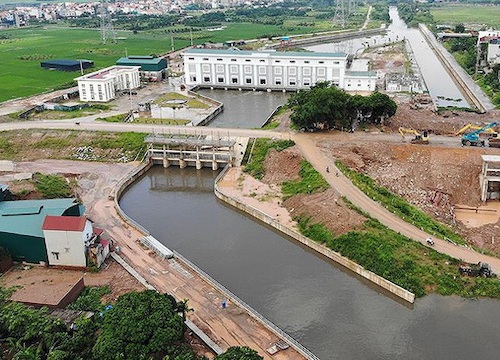 Vận hành trạm bơm Yên Nghĩa tiêu thoát nước phía Tây Hà Nội