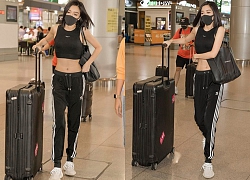 Diện áo crop-top để lộ vòng eo con kiến tại sân bay, Bích Phương 'lầy lội' tiết lộ bí quyết giảm cân