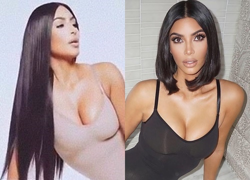 Kim Kardashian mặc nội y màu "nuy" bó sát khoe đường cong 'thiêu đốt'