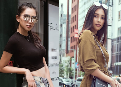 Street style chất phát ngất của Tiểu Vy giữa đường phố Nhật Bản