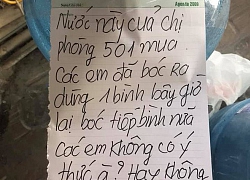 Gặp chuyện "khó nói" khi ở trọ, cô gái viết giấy dằn mặt trước khi chuyển nhà