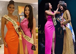 Trao vương miện cho Miss Earth India, Phương Khánh 'ghi điểm' khi có hành động đẹp với Hoa hậu Colombia