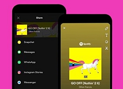 Người dùng Spotify giờ đã có thể chia sẻ nhạc và podcast lên Snapchat