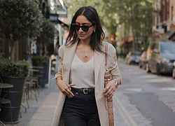 Phối áo blazer cùng quần jeans