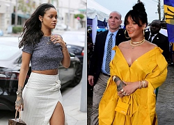 Rihanna bị bắt gặp xách túi độc, không đựng vừa một thỏi son