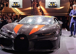 Bugatti mang Chiron Super Sport 300+ bụi bẩn, côn trùng đi triển lãm