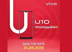 Vivo U10 sẽ ra mắt vào ngày 24 tháng 9