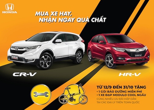 Honda Việt Nam khuyến mãi "Mua xe hay, nhận ngay quà chất"