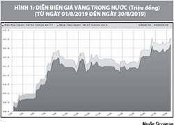 Số liệu thị trường vàng tháng 8/2019