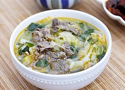 Canh bắp cải nấu thịt bò