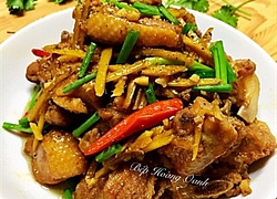 Vịt kho gừng đậm đà