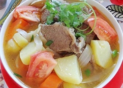 Canh sườn bò