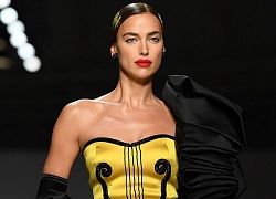 "Chân dài" Irina Shayk đẹp kiêu sa, sải bước tự tin trên sàn catwalk