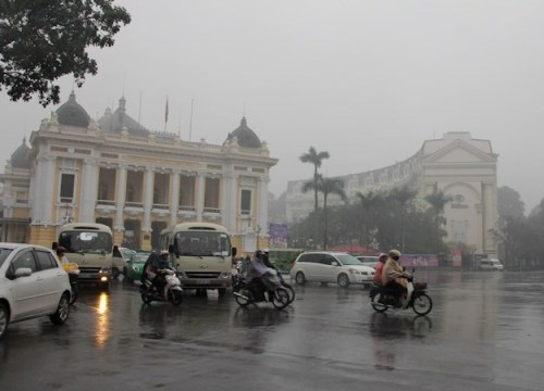 Gió mùa Đông Bắc tràn về, không khí Hà Nội sẽ cải thiện vào cuối tuần