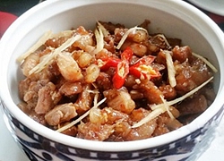 Thịt kho mắm ruốc sả