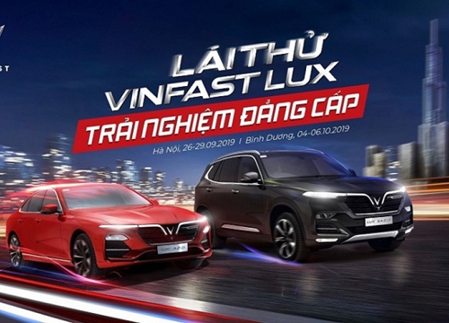 VinFast tổ chức lái thử xe Lux cùng chuyên gia quốc tế