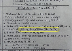 Cười bò với quy tắc ghi nhớ trong tài liệu tiếng Anh, học sinh phải bái phục vì thầy quá lầy