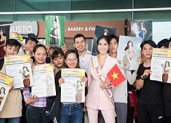 Á hậu Hoàng Hạnh mang 150 kg hành lý lên đường thi Miss Earth