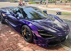 Cận cảnh siêu xe McLaren 720S màu Tím Lantana độc đáo của đại gia Vũng Tàu