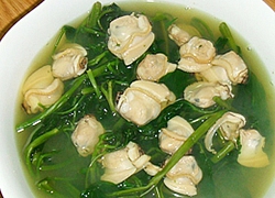 Canh ngao rau muống