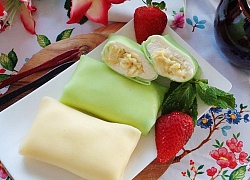 Bánh crepe kem sầu riêng siêu ngon, đẹp mắt