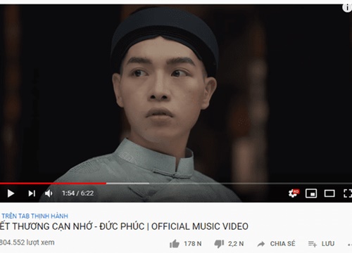 Bằng cách nào đó, MV của Đức Phúc bất ngờ leo lên top 3 Trending Youtube dù một ngày trước mất tích khó hiểu