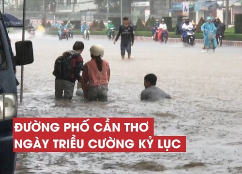 Đường phố Cần Thơ những ngày bị "nhấn chìm" bởi triều cường kỷ lục