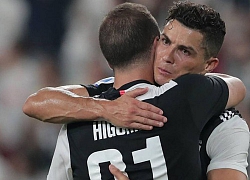 Juventus đại thắng Cúp C1, Ronaldo và Higuain hóa thù thành... "bạn thân"