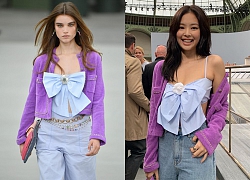 Mặc đồ kém sang nhất nhóm đi dự Paris Fashion Week nhưng bù lại, Jennie vẫn gây sốt vì vòng 1 bốc lửa