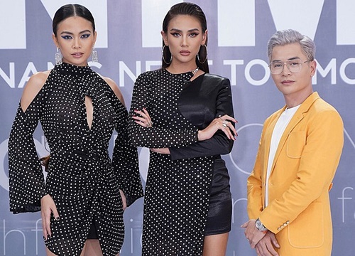 Mâu Thủy lại 'mém' lộ hàng vì váy áo quá ngắn khi làm giám khảo Vietnam's Next Top Model