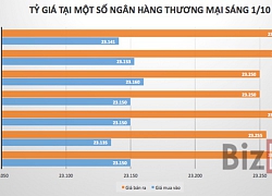 Tỷ giá trung tâm tiếp tục tăng