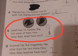 "Có 15 viên đá, bị mất đi vài viên hỏi còn mấy viên", bài toán lớp 3 gây bão mạng liệu bạn có giải được?