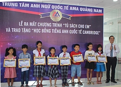 Quảng Nam: Trao tặng học bổng cho 15 em học sinh có hoàn cảnh khó khăn