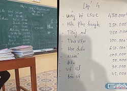 Phụ huynh trường tiểu học Đông Khê ngậm ngùi nộp 1 triệu đồng ủng hộ