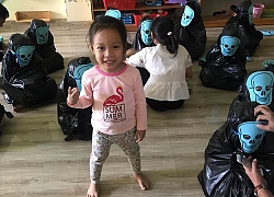 Cô giáo thử thách bố mẹ đoán con trong hàng loạt Vô Diện giống nhau y xì đúc vào ngày Halloween, hài nhất là chi tiết tìm con mắt 2 mí