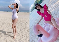 Á hậu Thanh Tú tự tin diện bikini một mảnh, khoe vóc dáng nuột nà sau hơn 3 tháng hạ sinh quý tử