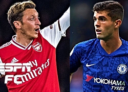 ĐH dự bị đắt giá của Premier League: Pulisic, Ozil dẫn đầu