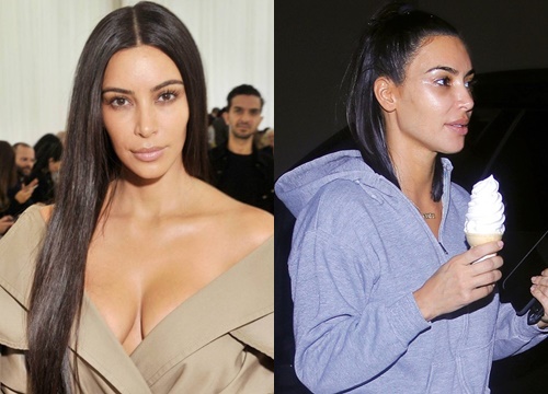 Hãy gọi "thánh phông bạt" Kim Kardashian là thánh mặt mộc Hollywood: Đường nét như tạc lấn át cả vẩy nến loang lổ