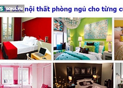 Chọn màu sắc nội thất phòng ngủ như thế nào thì hợp tính cách từng cung hoàng đạo?