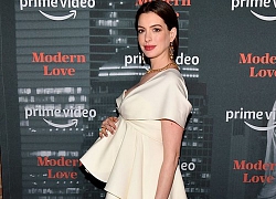 Bầu gần tháng cuối, đồ trắng Anne Hathaway vẫn khiến fan 'ná thở' vì quá gợi cảm