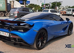 Siêu xe McLaren 720S màu Xanh dương lạ mắt xuất hiện tại Sài Gòn