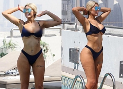 Mải khoe dáng bốc lửa với bikini, mỹ nhân dao kéo Hollywood Chloe Ferry lộ cả điểm nhạy cảm ở vòng 1