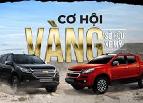 Loạt xe ô tô Chevrolet giảm giá mạnh 100 triệu đồng/chiếc tại Việt Nam