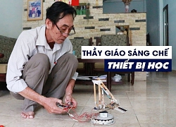 Thầy giáo "ve chai" miệt mài tái chế đồ dùng dạy học Toán Lý Hóa