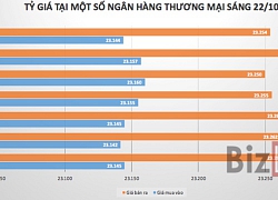 Tỷ giá trung tâm tiếp tục đi xuống