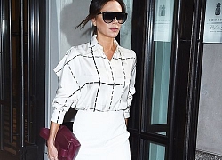 Victoria Beckham chơi trội xuống phố với đôi bốt bùng nhùng