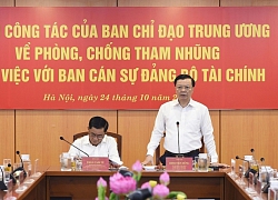 Ban Chỉ đạo Trung ương về phòng, chống tham nhũng làm việc với Ban Cán sự Đảng Bộ Tài chính