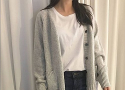 Khoác cardigan cho mùa thu đông auto xinh đẹp