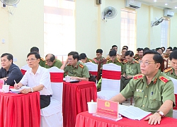 Thiếu tướng Nguyễn Hải Trung, Giám đốc Công an tỉnh kiểm tra công tác tại Công an huyện Thiệu Hóa