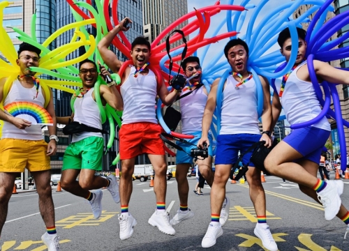 Đài Loan rực rỡ với Gay Pride đầu tiên sau hợp pháp hôn nhân đồng giới